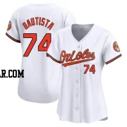 Felix Bautista Women's Baltimore Orioles White Limited Home Jersey