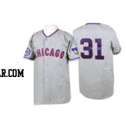 Fergie Jenkins Men's Chicago Cubs Grey Replica 1968 Throwback Jersey