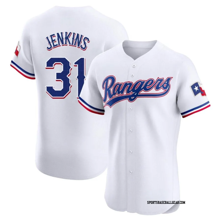 Ferguson Jenkins Men's Texas Rangers White Elite Home Jersey