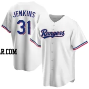 Ferguson Jenkins Men's Texas Rangers White Replica Home Jersey