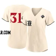 Ferguson Jenkins Women's Texas Rangers Cream Replica 2023 City Connect 2023 World Series Jersey