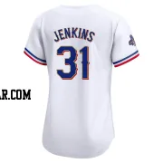 Ferguson Jenkins Women's Texas Rangers Gold Limited White 2024 Collection Jersey