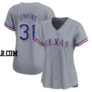 Ferguson Jenkins Women's Texas Rangers Gray Limited Away Jersey