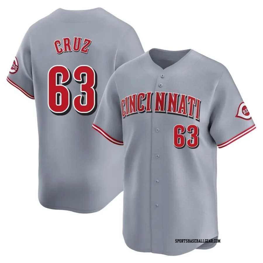 Fernando Cruz Men's Cincinnati Reds Gray Limited Away Jersey