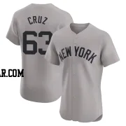 Fernando Cruz Men's New York Yankees Gray Elite Road Jersey