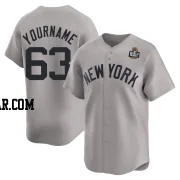 Fernando Cruz Men's New York Yankees Gray Limited Away 2024 World Series Jersey