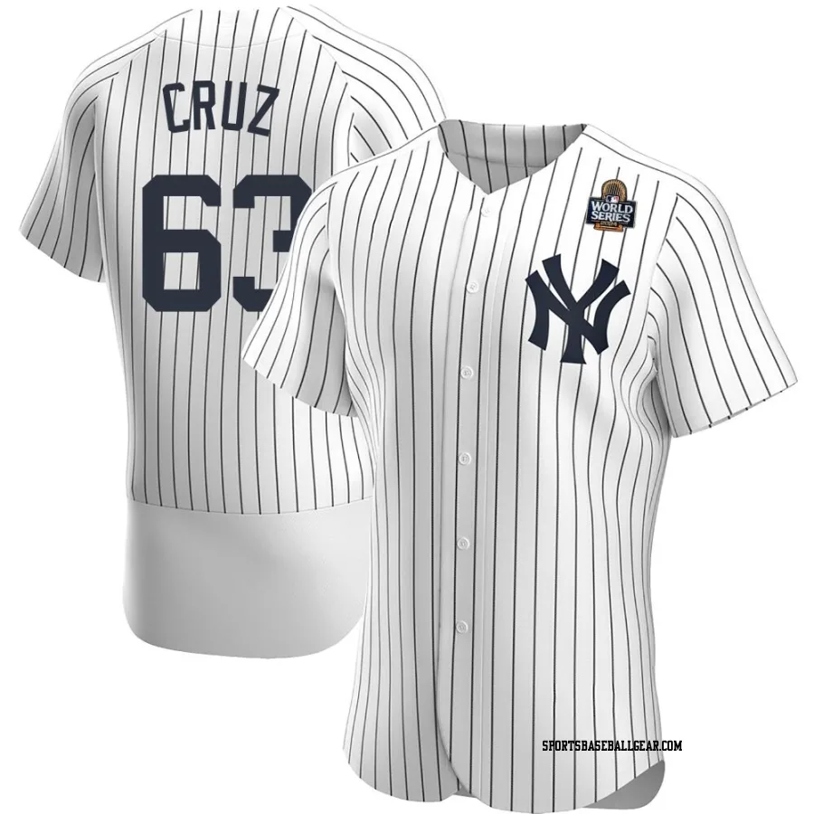 Fernando Cruz Men's New York Yankees White Authentic Home 2024 World Series Jersey