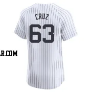 Fernando Cruz Men's New York Yankees White Elite Home 2024 World Series Jersey