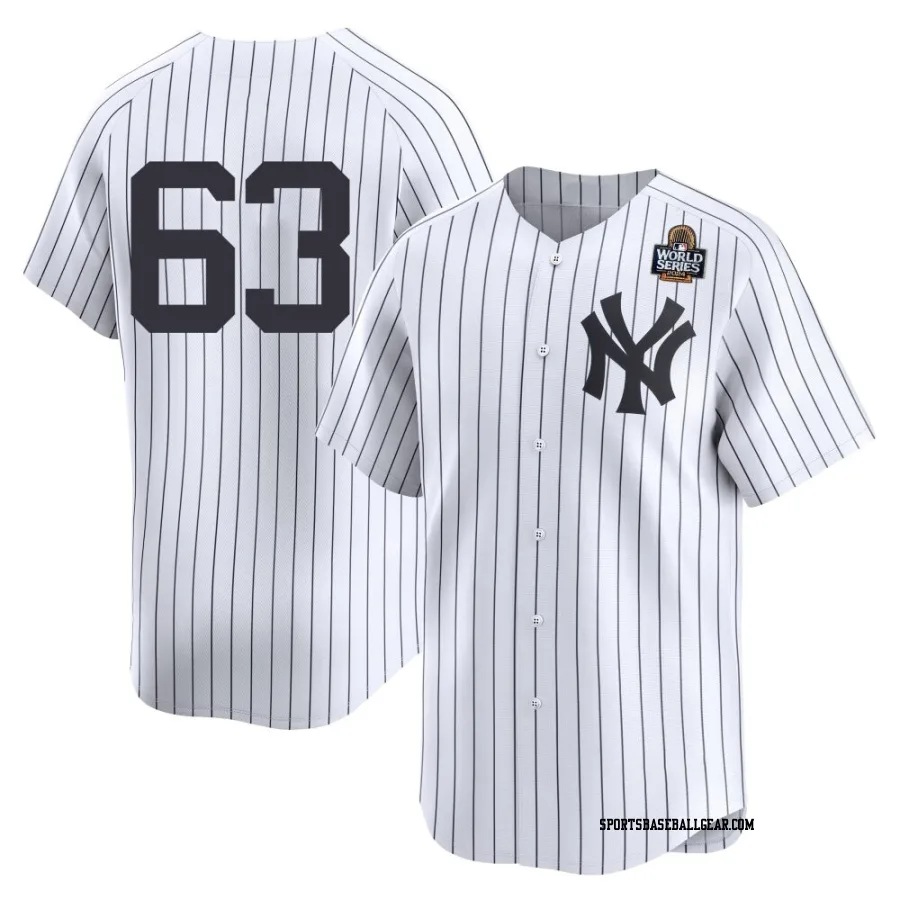 Fernando Cruz Men's New York Yankees White Limited Yankee Home 2nd 2024 World Series Jersey