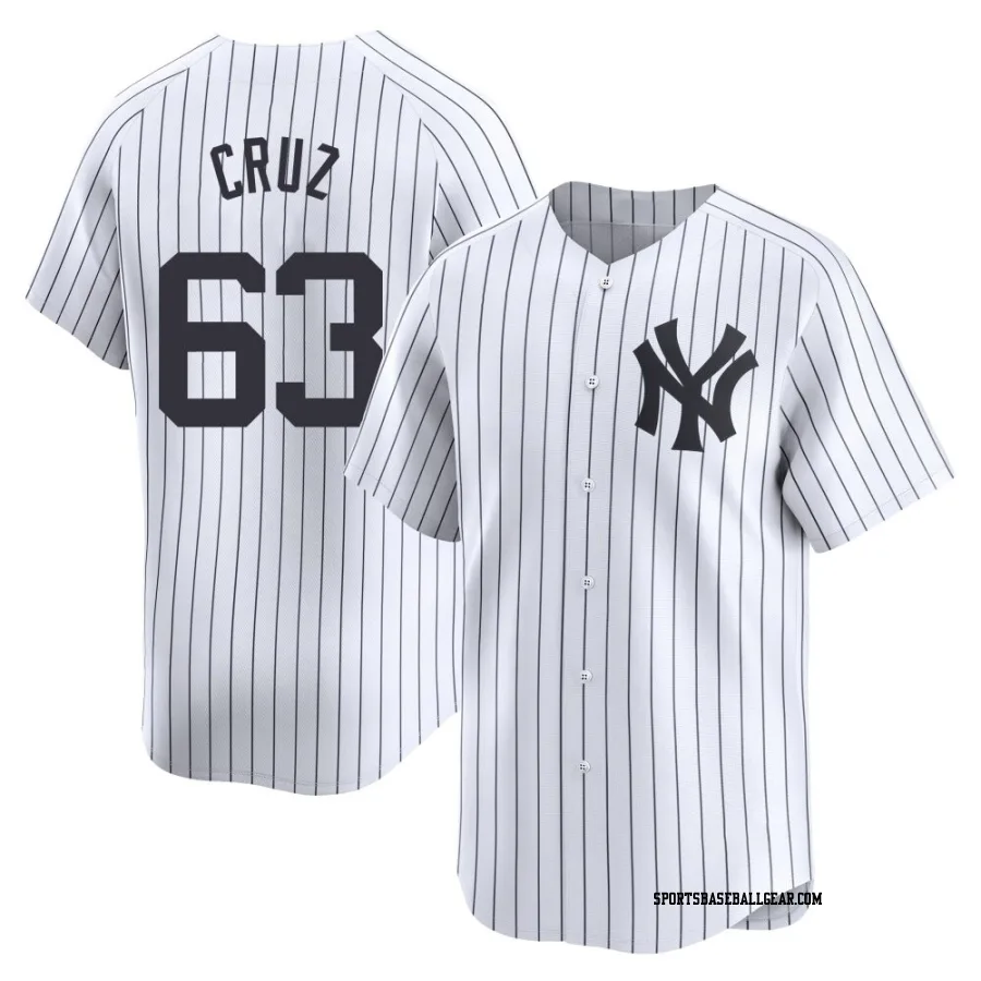 Fernando Cruz Men's New York Yankees White Limited Yankee Home Jersey