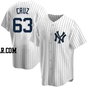 Fernando Cruz Men's New York Yankees White Replica Home Jersey