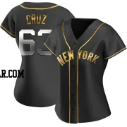 Fernando Cruz Women's New York Yankees Black Golden Replica Alternate Jersey