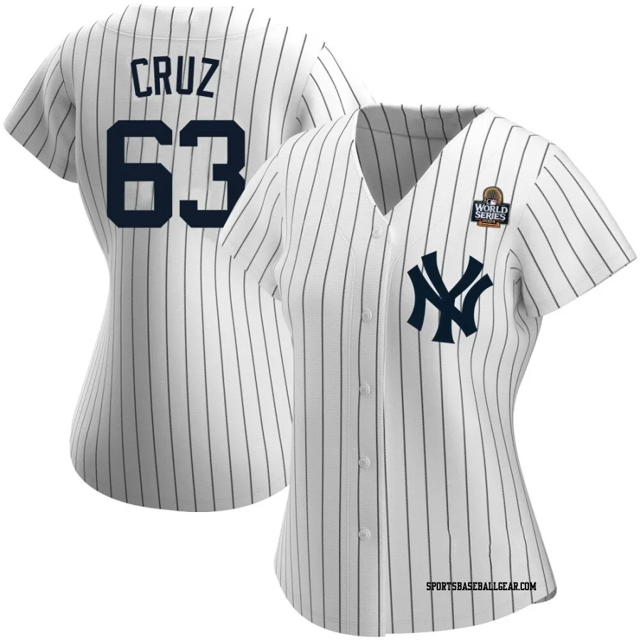 Fernando Cruz Women's New York Yankees White Authentic Home Name 2024 World Series Jersey