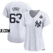 Fernando Cruz Women's New York Yankees White Limited Yankee Home 2024 World Series Jersey