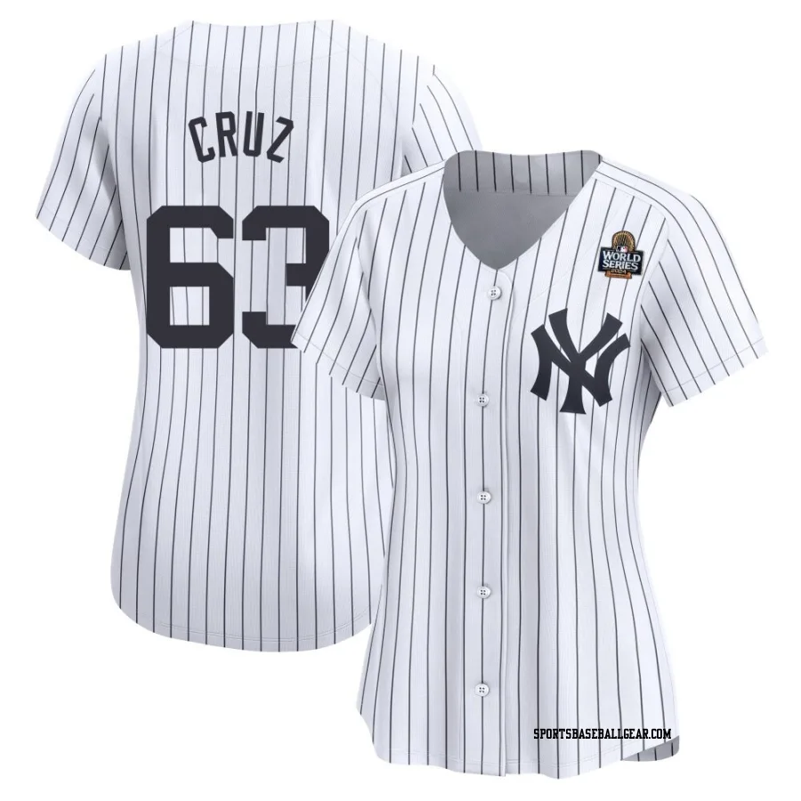 Fernando Cruz Women's New York Yankees White Limited Yankee Home 2024 World Series Jersey