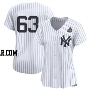 Fernando Cruz Women's New York Yankees White Limited Yankee Home 2nd 2024 World Series Jersey