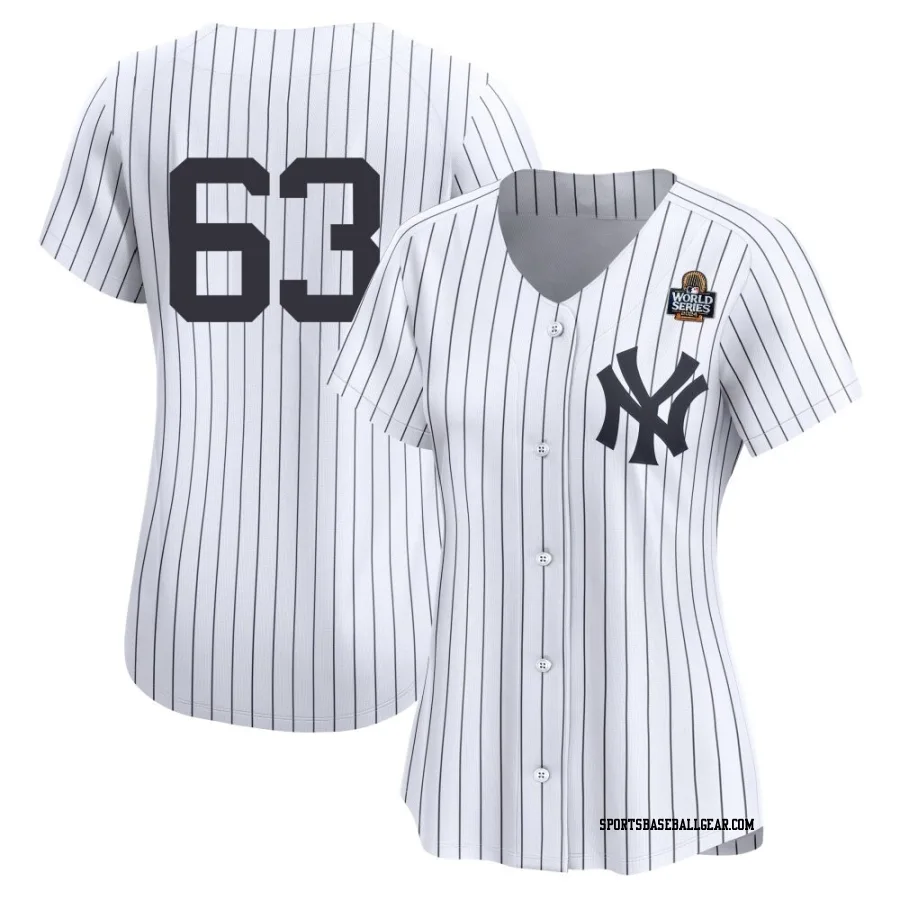 Fernando Cruz Women's New York Yankees White Limited Yankee Home 2nd 2024 World Series Jersey