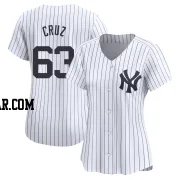 Fernando Cruz Women's New York Yankees White Limited Yankee Home Jersey