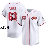 Fernando Cruz Youth Cincinnati Reds White Limited Home Jersey