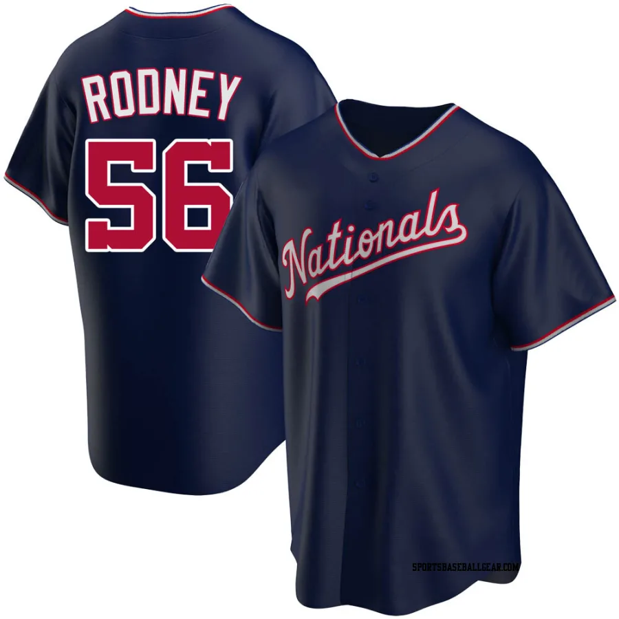 Fernando Rodney Men's Washington Nationals Navy Replica Alternate Jersey