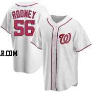 Fernando Rodney Men's Washington Nationals White Replica Home Jersey