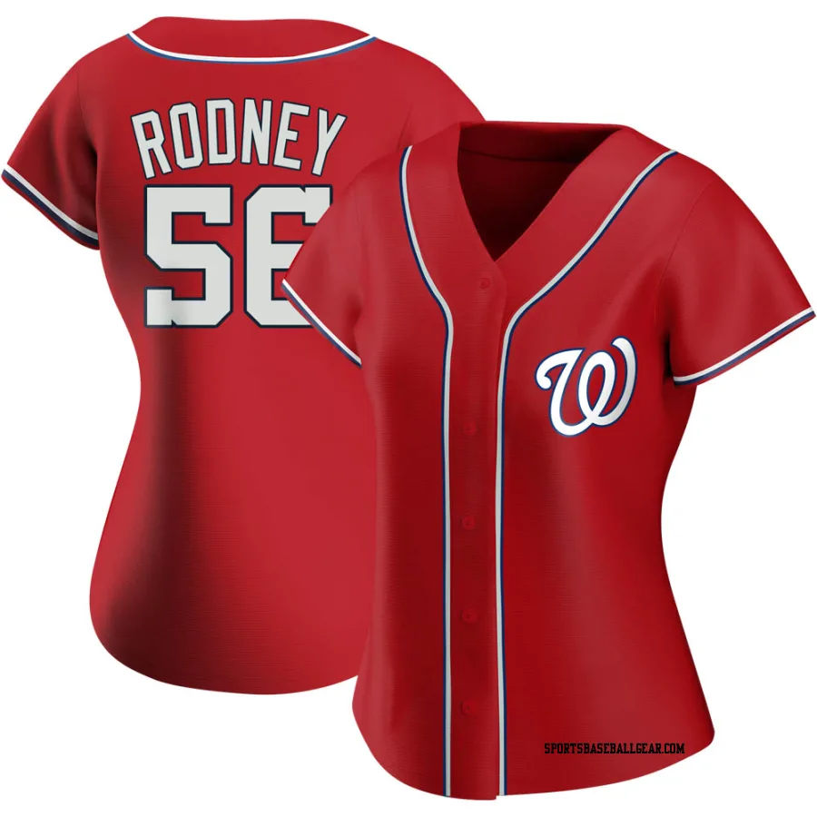 Fernando Rodney Women's Washington Nationals Red Authentic Alternate Jersey