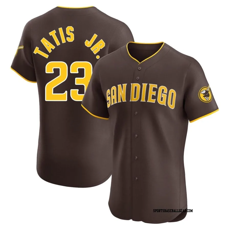 Fernando Tatis Jr. Men's San Diego Padres Brown Elite Road Vapor Premier Jersey