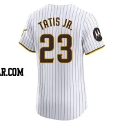 Fernando Tatis Jr. Men's San Diego Padres White Elite Home Patch Jersey