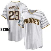 Fernando Tatis Jr. Men's San Diego Padres White Replica 2024 World Tour Seoul Series Home Jersey