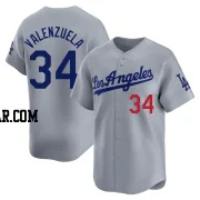 Fernando Valenzuela Men's Los Angeles Dodgers Gray Limited Away Jersey