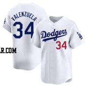 Fernando Valenzuela Men's Los Angeles Dodgers White Limited Home Jersey