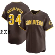 Fernando Valenzuela Men's San Diego Padres Brown Limited Away Jersey