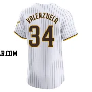 Fernando Valenzuela Men's San Diego Padres White Elite Home Jersey