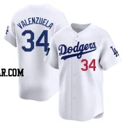 Fernando Valenzuela Youth Los Angeles Dodgers White Limited 2024 World Tour Seoul Series Home Jersey