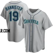 Floyd Bannister Men's Seattle Mariners Gray Replica Road Jersey