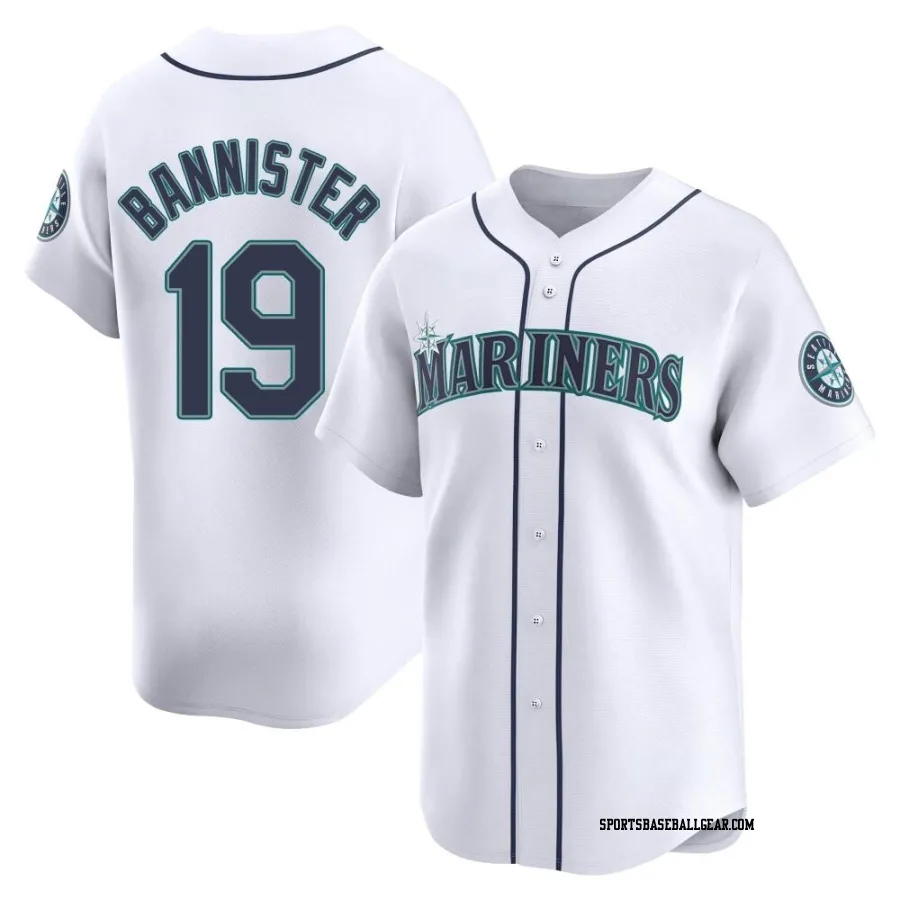 Floyd Bannister Men's Seattle Mariners White Limited Home Jersey