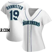 Floyd Bannister Women's Seattle Mariners White Authentic Home Jersey