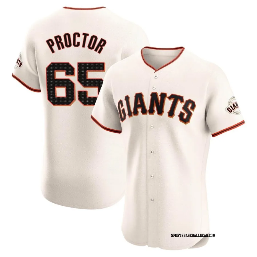 Ford Proctor Men's San Francisco Giants Cream Elite Home Jersey