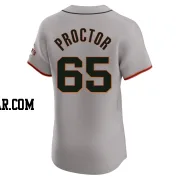 Ford Proctor Men's San Francisco Giants Gray Elite Road Jersey