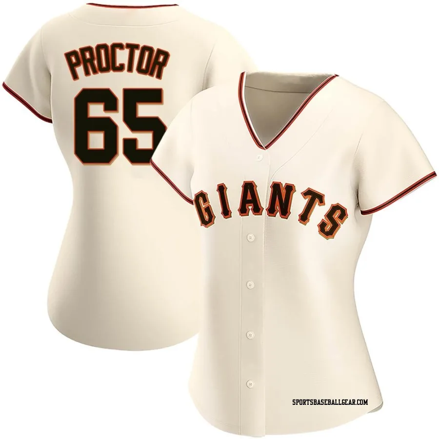 Ford Proctor Women's San Francisco Giants Cream Authentic Home Jersey