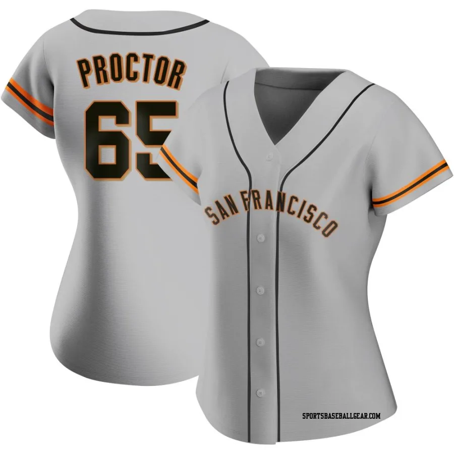 Ford Proctor Women's San Francisco Giants Gray Authentic Road Jersey