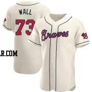 Forrest Wall Men's Atlanta Braves Cream Authentic Alternate Jersey