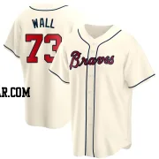 Forrest Wall Men's Atlanta Braves Cream Replica Alternate Jersey