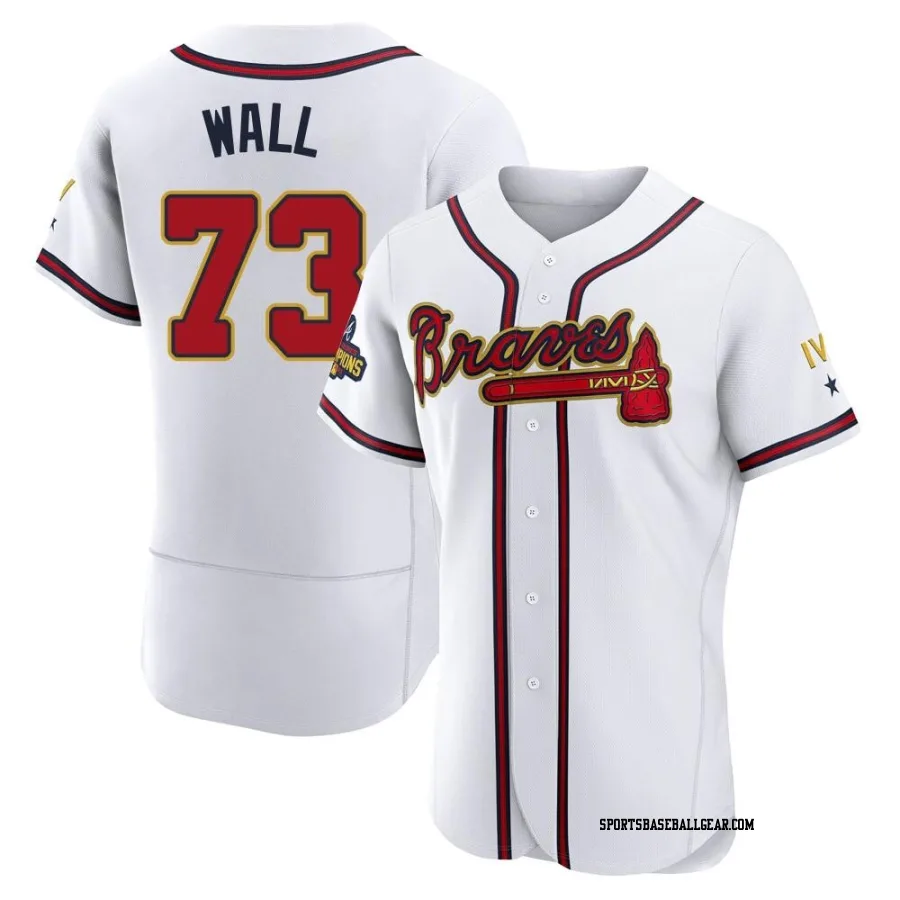 Forrest Wall Men's Atlanta Braves Gold Authentic White 2022 Program Jersey