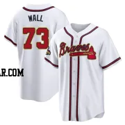 Forrest Wall Men's Atlanta Braves Gold Replica White 2022 Program Jersey