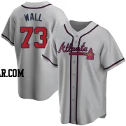 Forrest Wall Men's Atlanta Braves Gray Replica Road Jersey