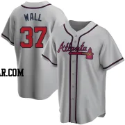 Forrest Wall Men's Atlanta Braves Gray Replica Road Jersey