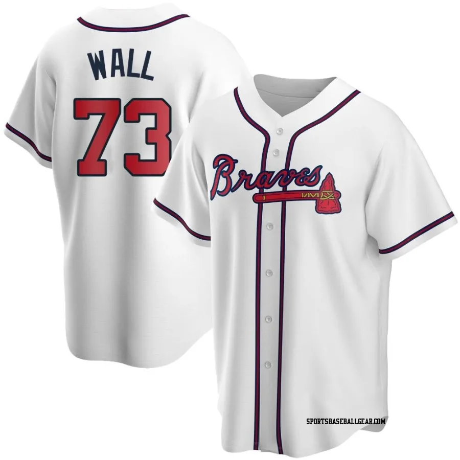 Forrest Wall Men's Atlanta Braves White Replica Home Jersey