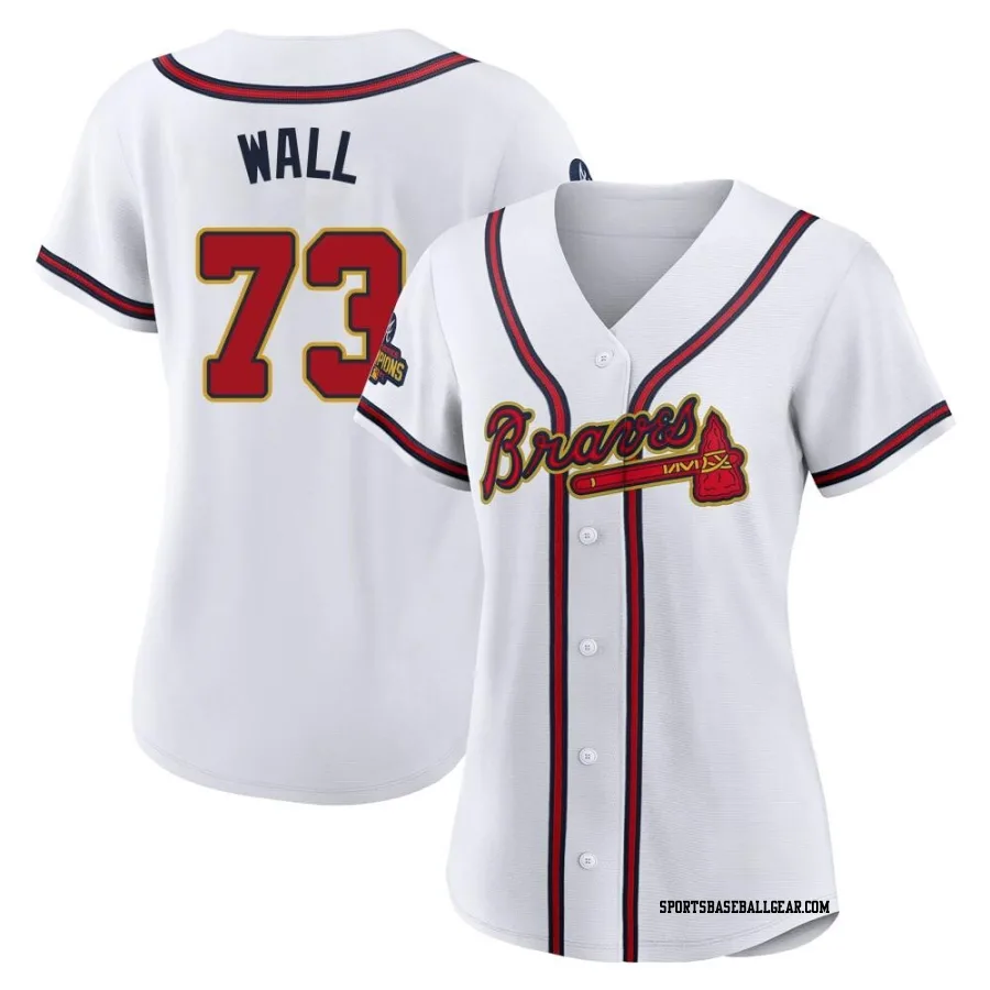 Forrest Wall Women's Atlanta Braves Gold Replica White 2022 Program Jersey