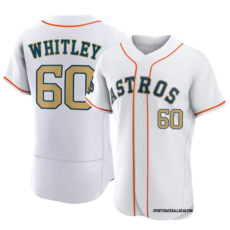 Forrest Whitley Men's Houston Astros Gold Authentic White 2023 Collection Jersey